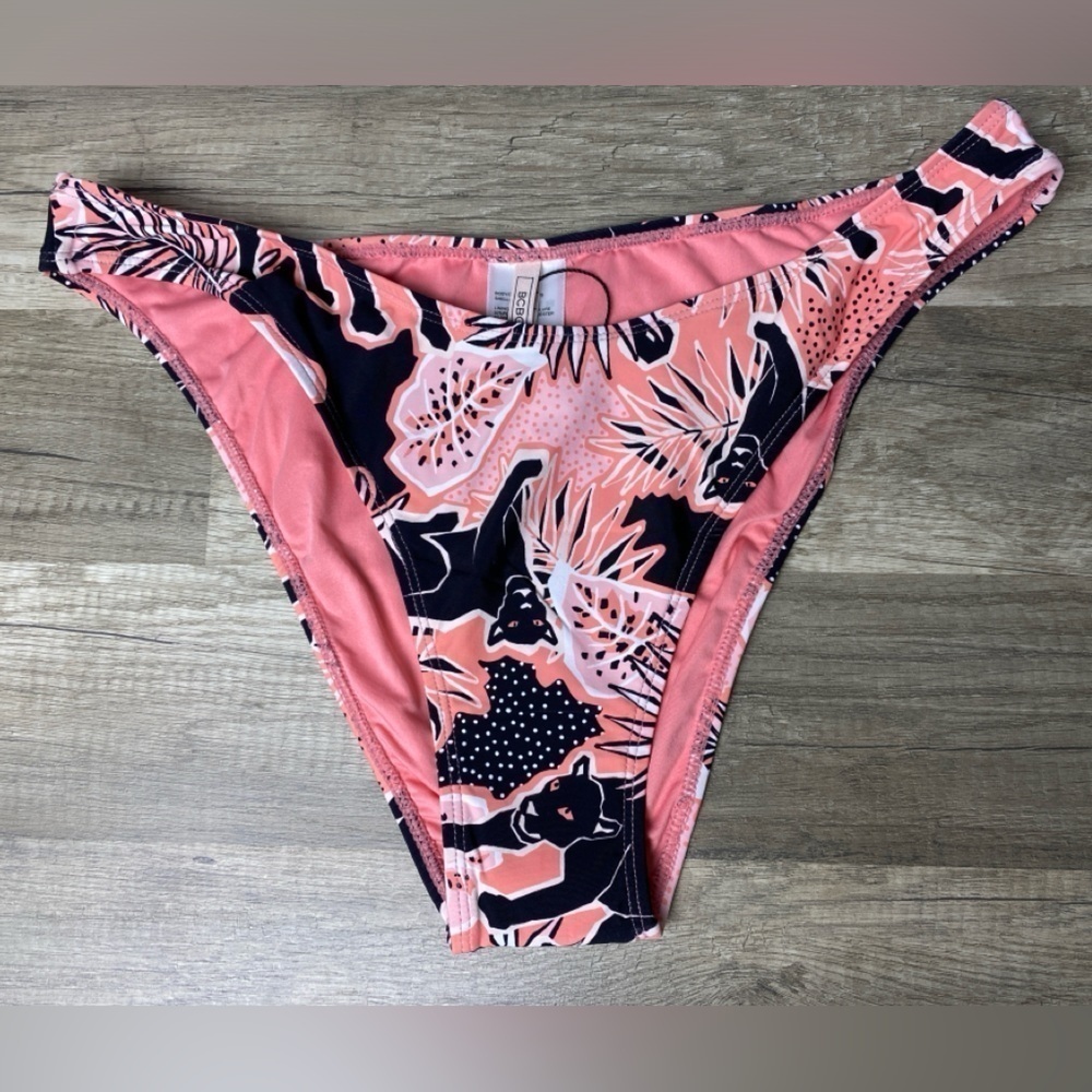 BCBGeneration Women's Swimwear Bikini High Rise Floral Bottoms Size Large